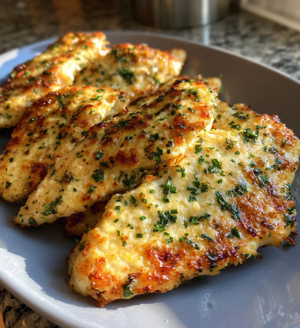 low carb keto garlic parmesan chicken - detail 1