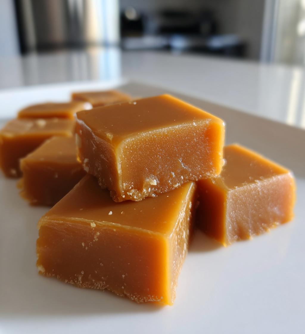 microwave caramels - detail 1