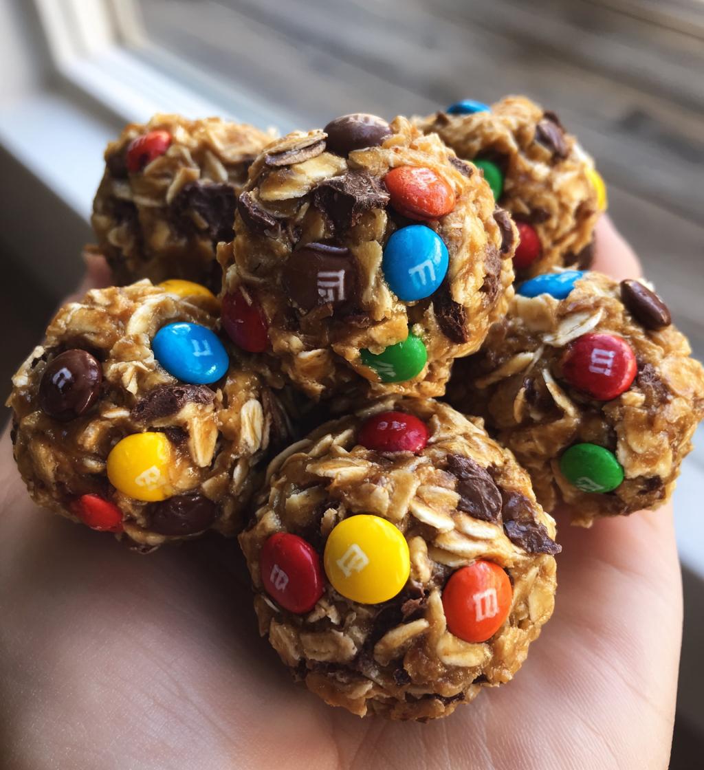 monster cookie balls - detail 1