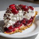 no bake easy cherry chocolate chip pie