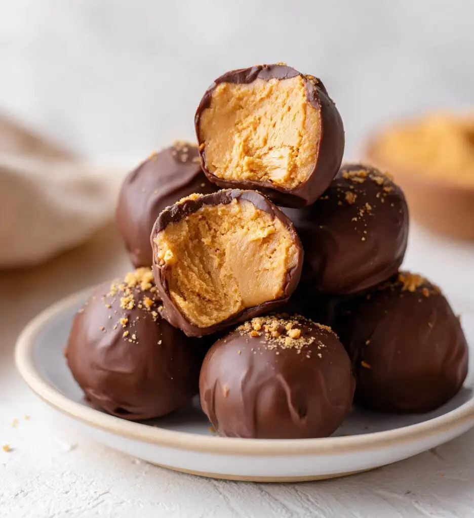 no bake peanut butter cheesecake balls 2