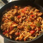 one pot barbecue chicken pasta