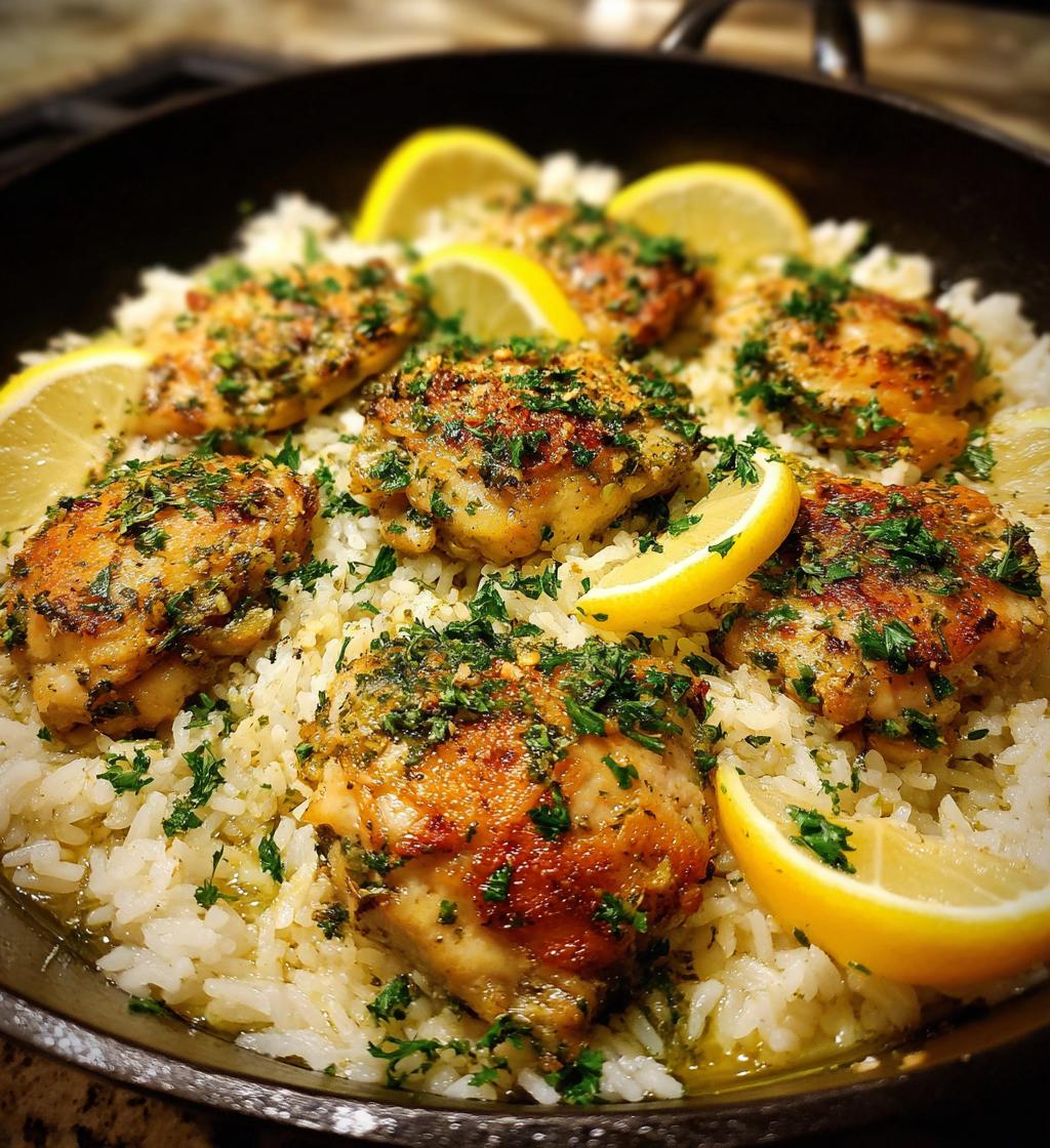 one pot lemon herb chicken and rice