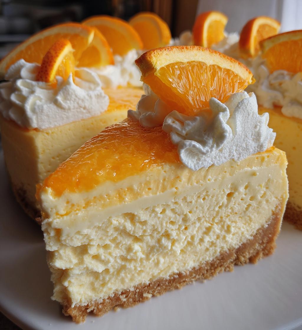 orange creamsicle cheesecake - detail 1