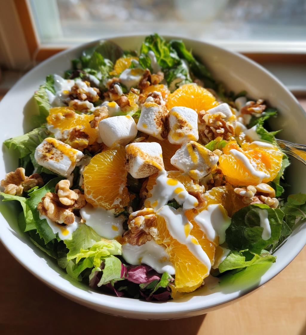 orange dreamsicle salad - detail 1