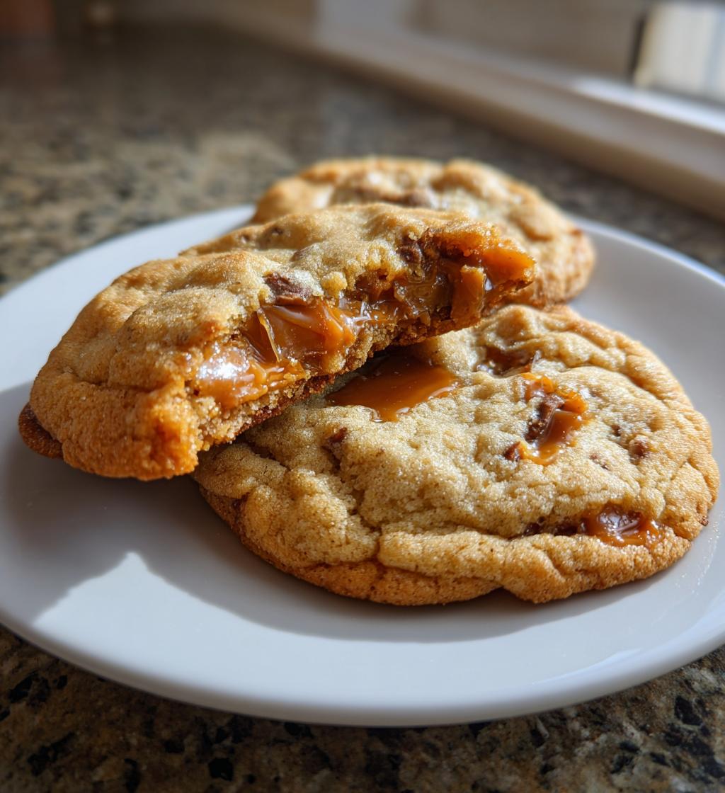 peanut butter caramel cookies - detail 1