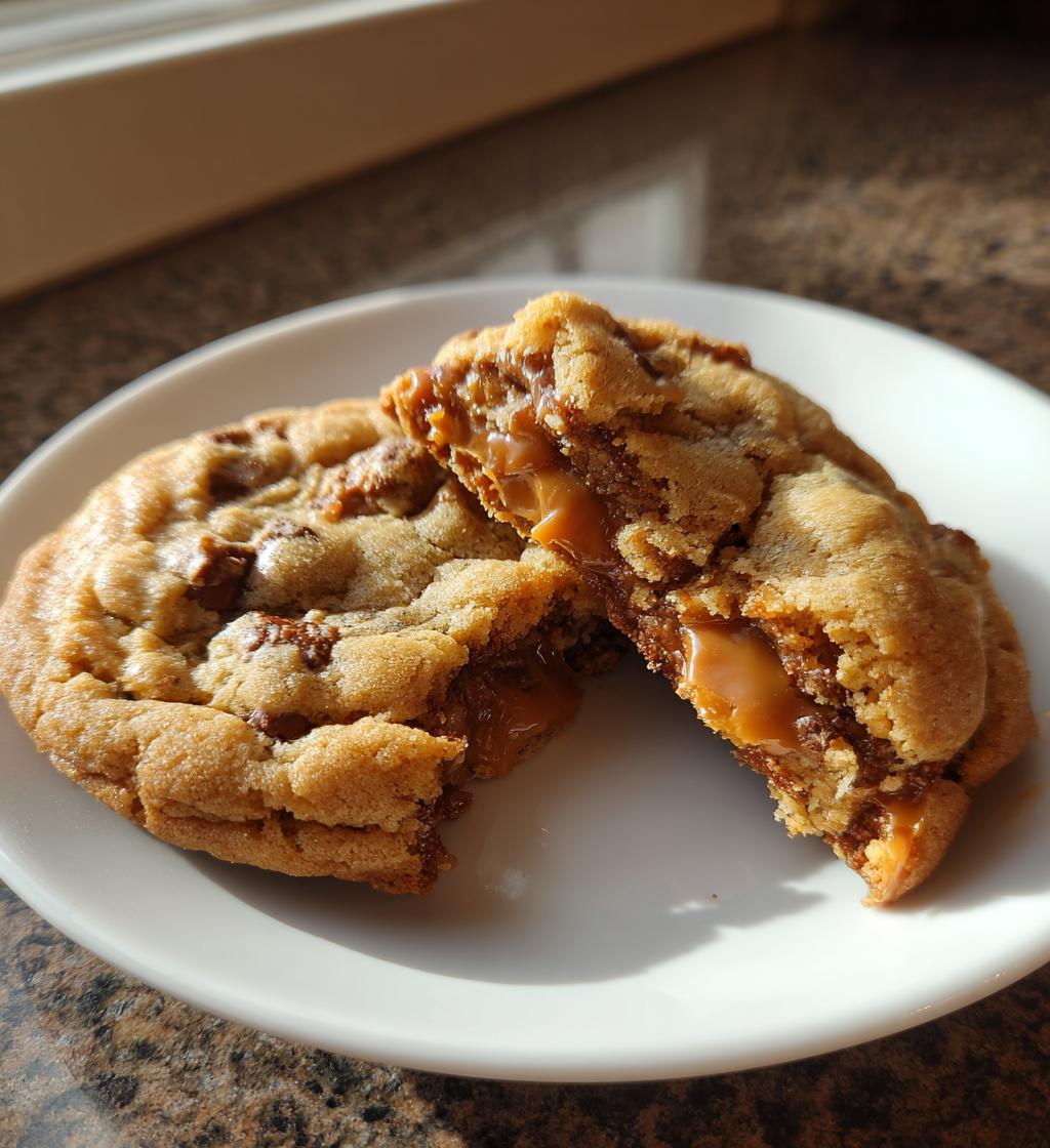 peanut butter caramel cookies