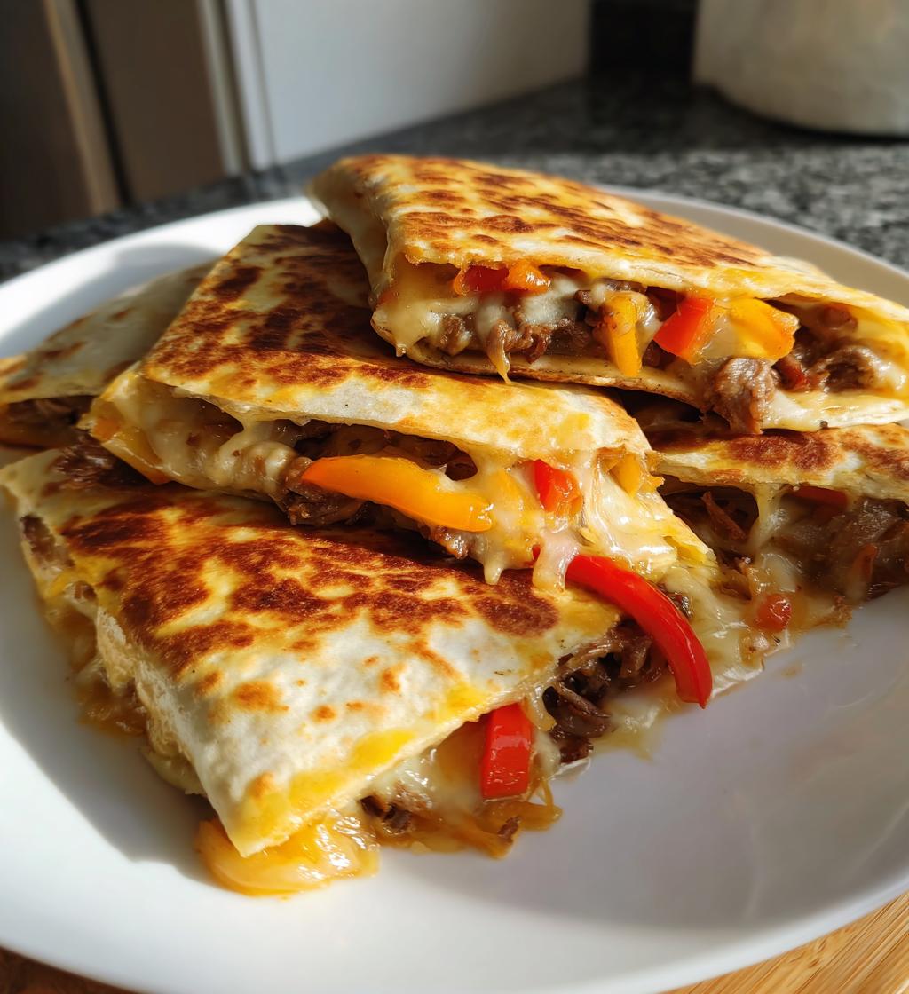 philly cheesesteak quesadilla recipe - detail 1