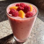 raspberry peach protein smoothie recipe