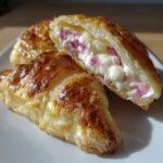 rhubarb cream cheese puff pastries