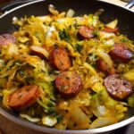 sausage and cabbage stir fry