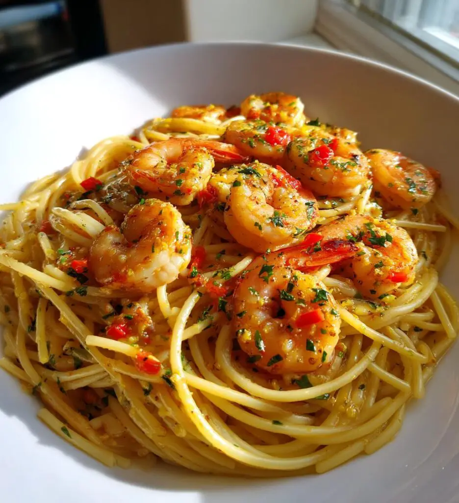 shrimp scampi with pasta