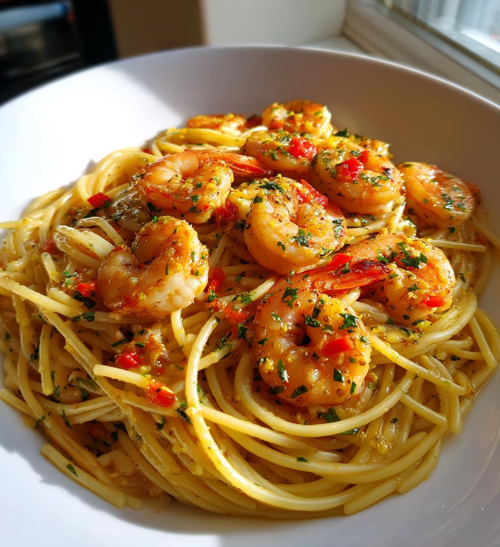 shrimp scampi with pasta