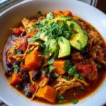 slow cooker chicken and sweet potato chili