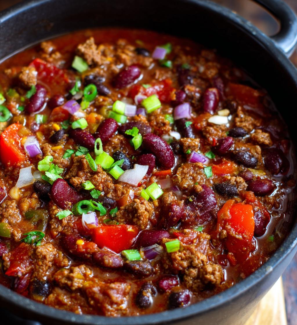 slow cooker chili recipe - detail 1