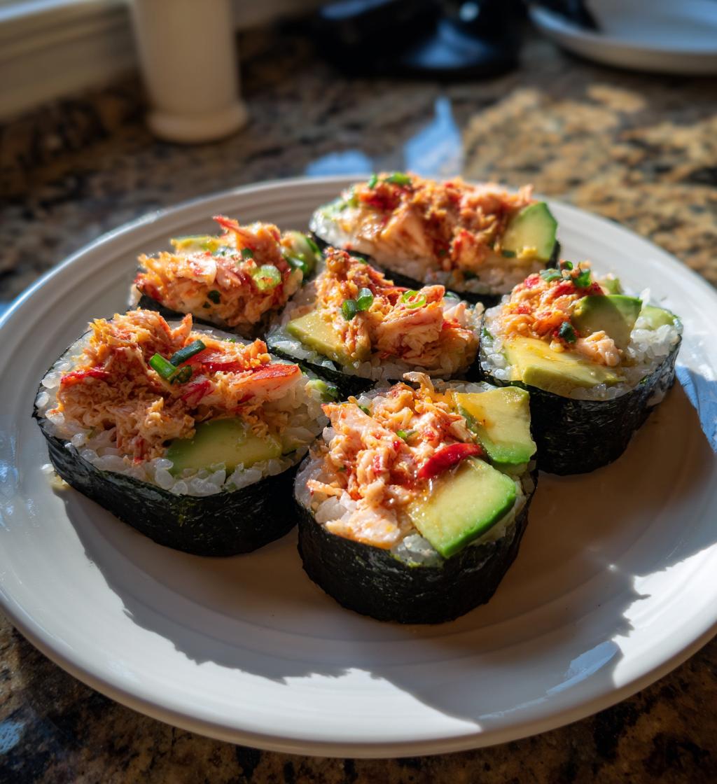 spicy crab roll - detail 1