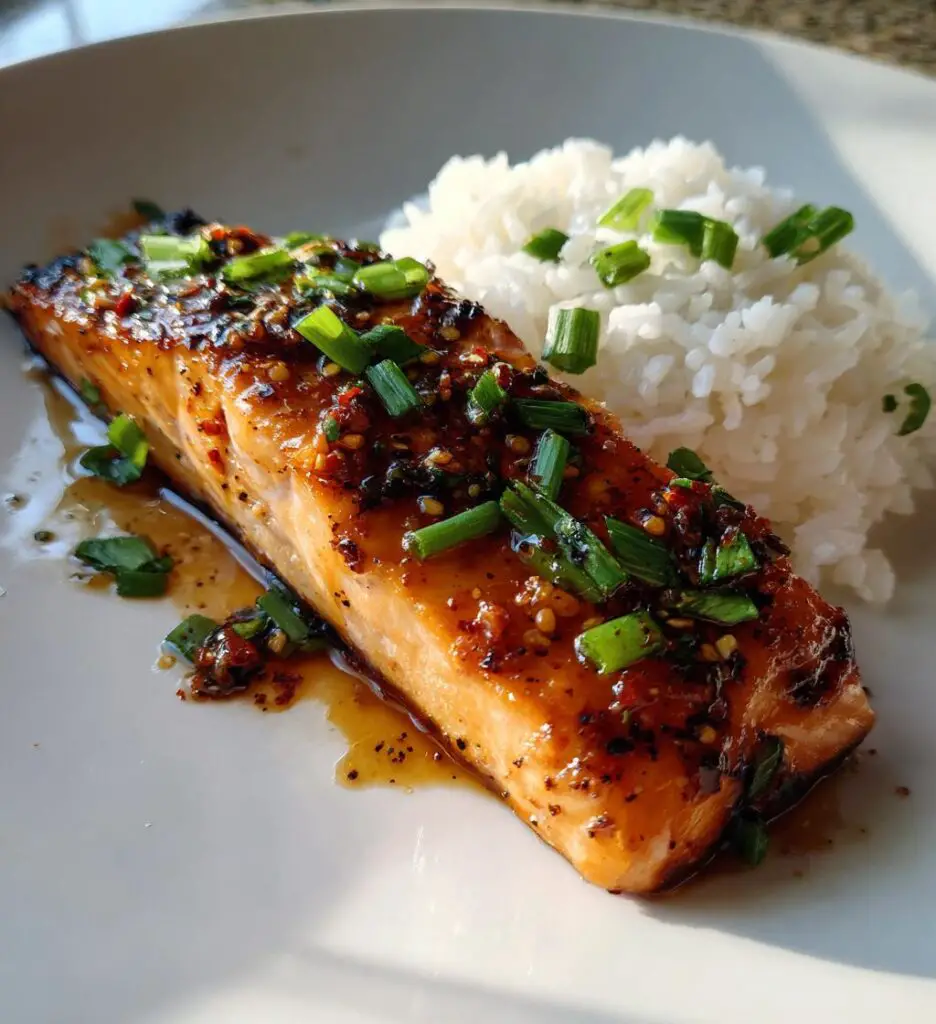 spicy honey garlic salmon