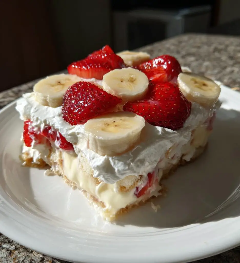 strawberry cheesecake banana pudding