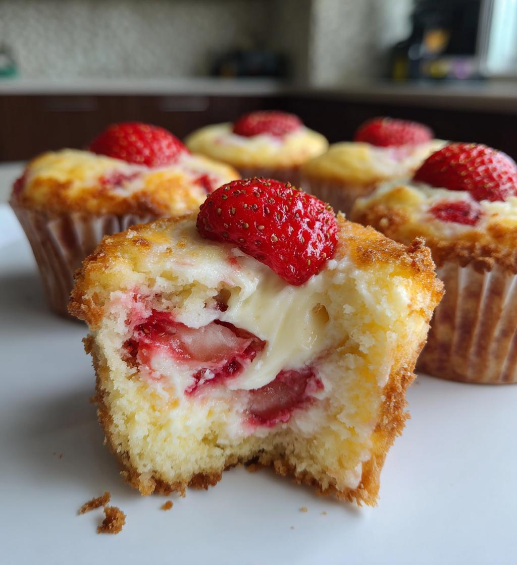 strawberry cheesecake cupcakes - detail 1