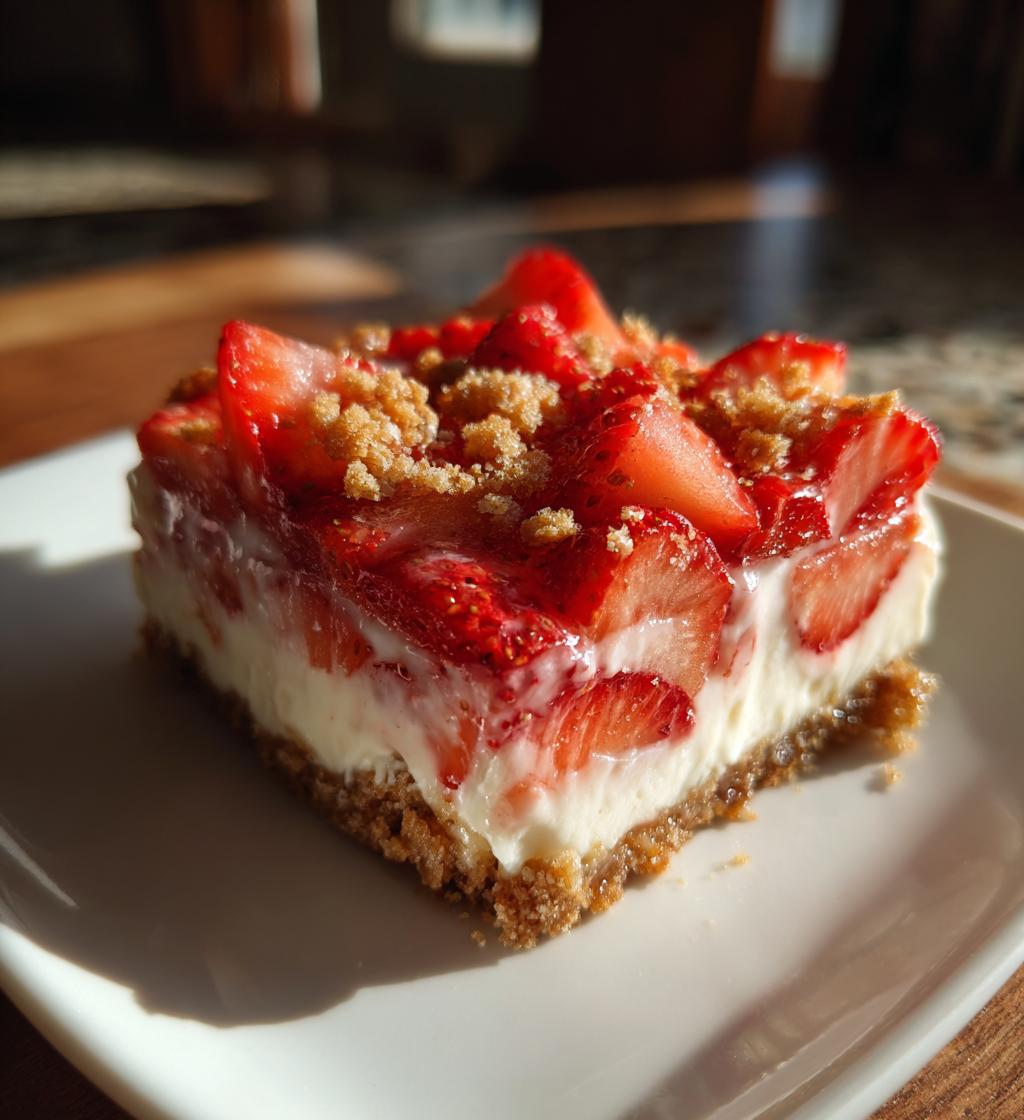 strawberry crunch cheesecake salad