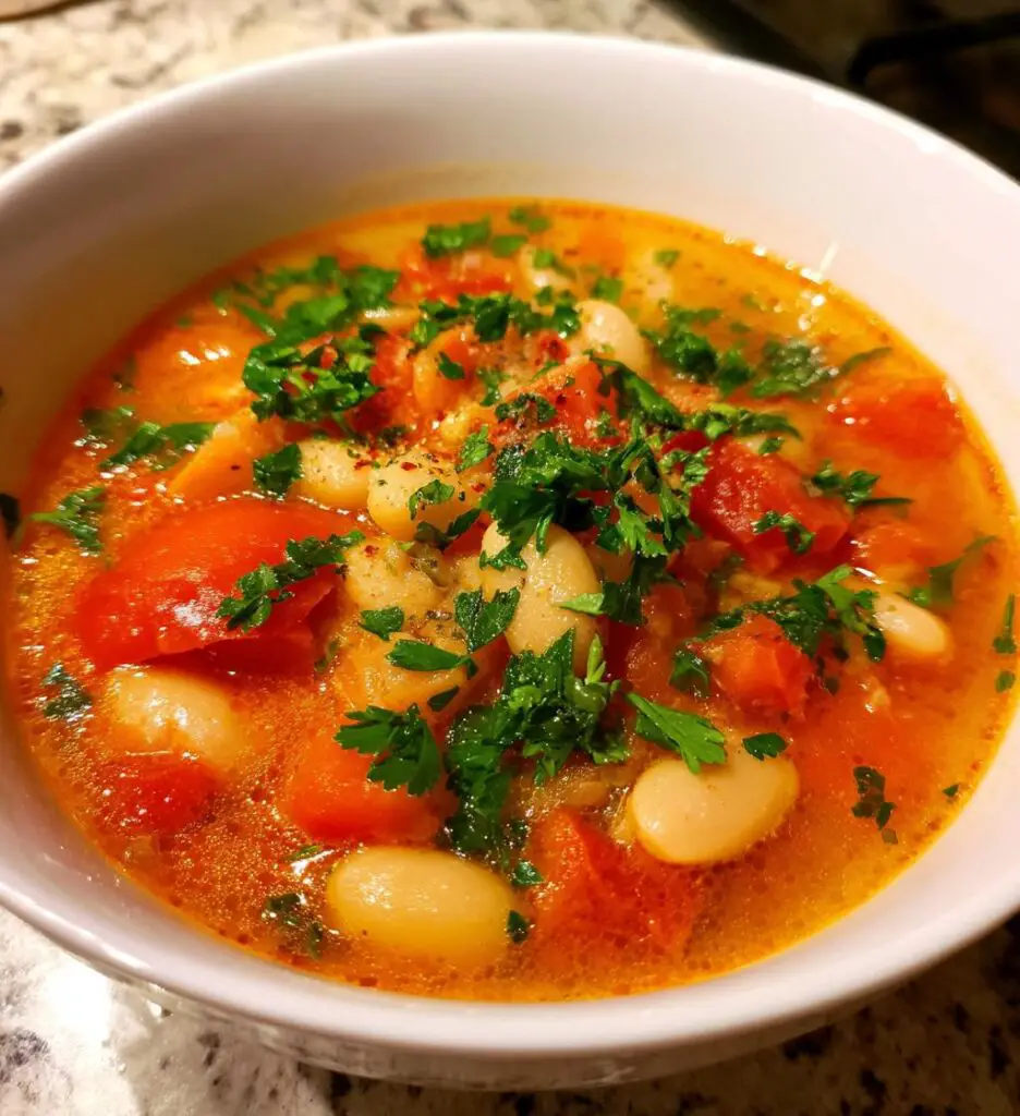 tomato and white bean soup