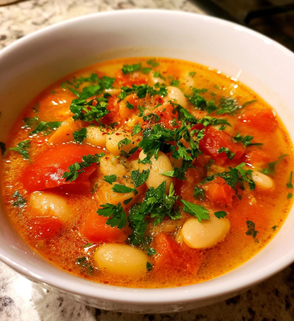 tomato and white bean soup