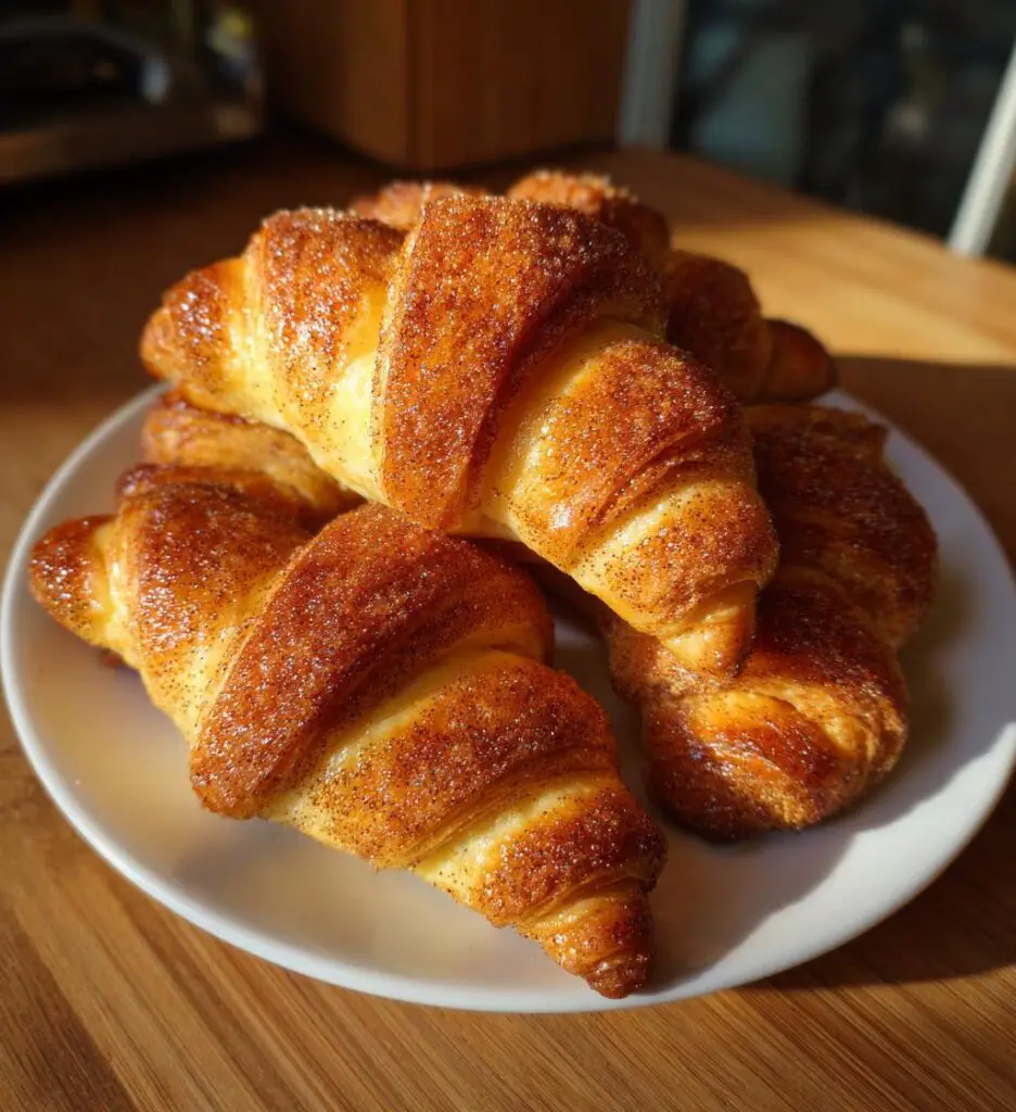 warm cinnamon crescent twists