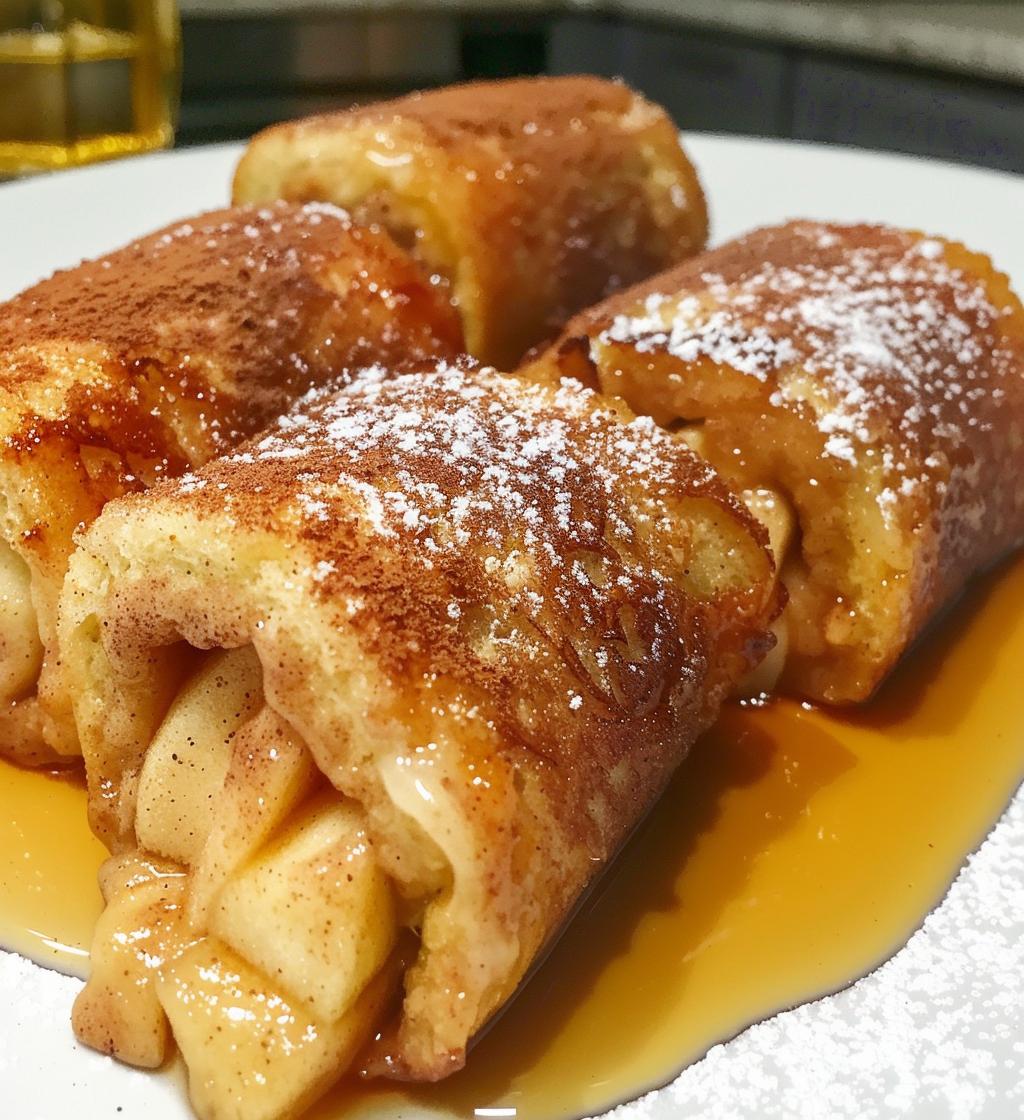 Apple Cinnamon French Toast Roll-Ups