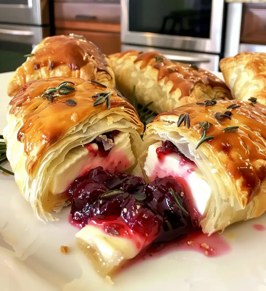 Baked Cranberry Brie Bites