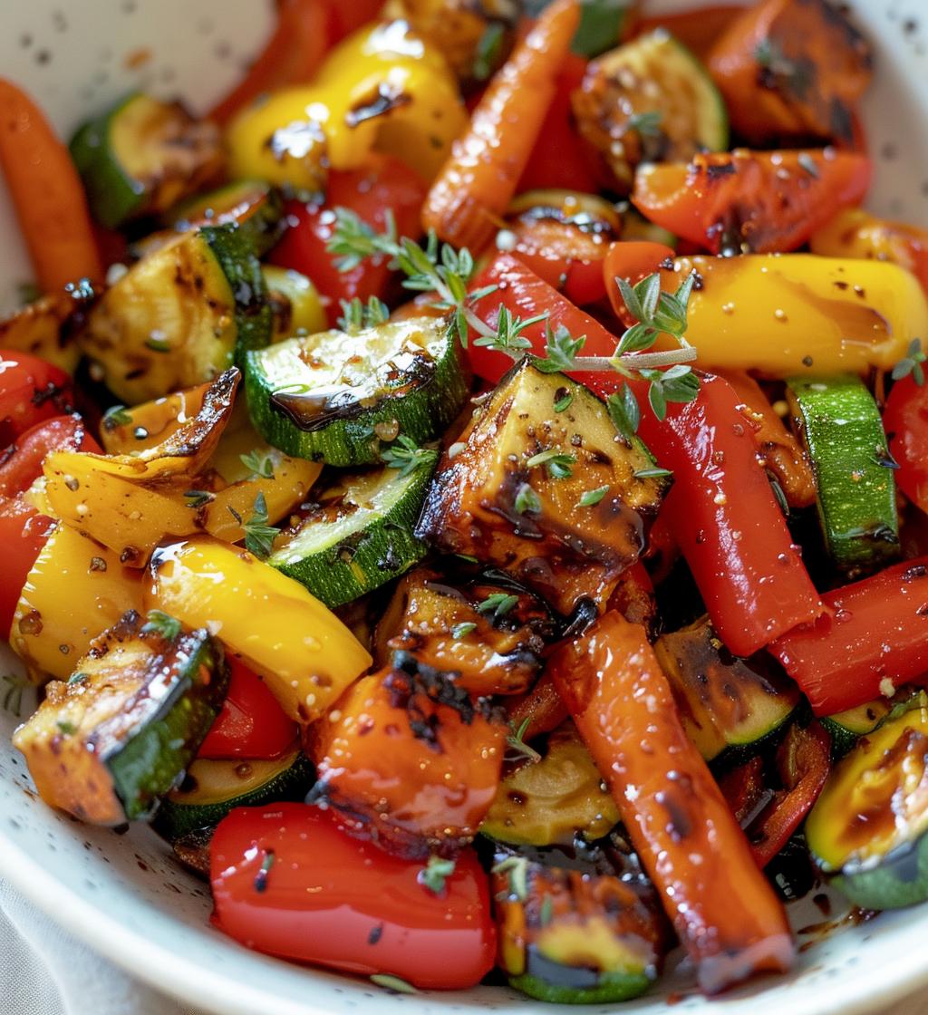 Balsamic Roasted Vegetables - detail 1