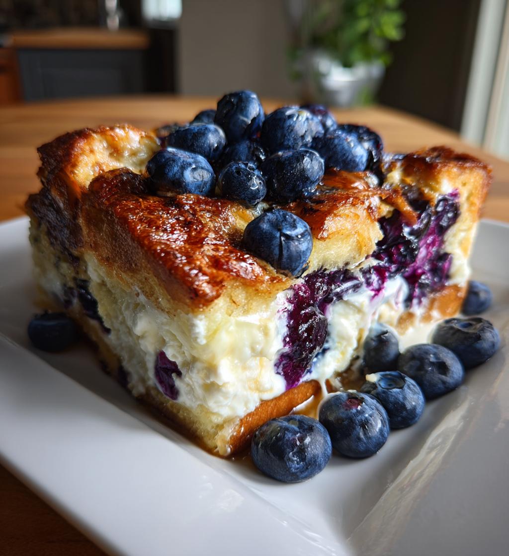 Blueberry Cream Cheese French Toast Casserole - detail 1