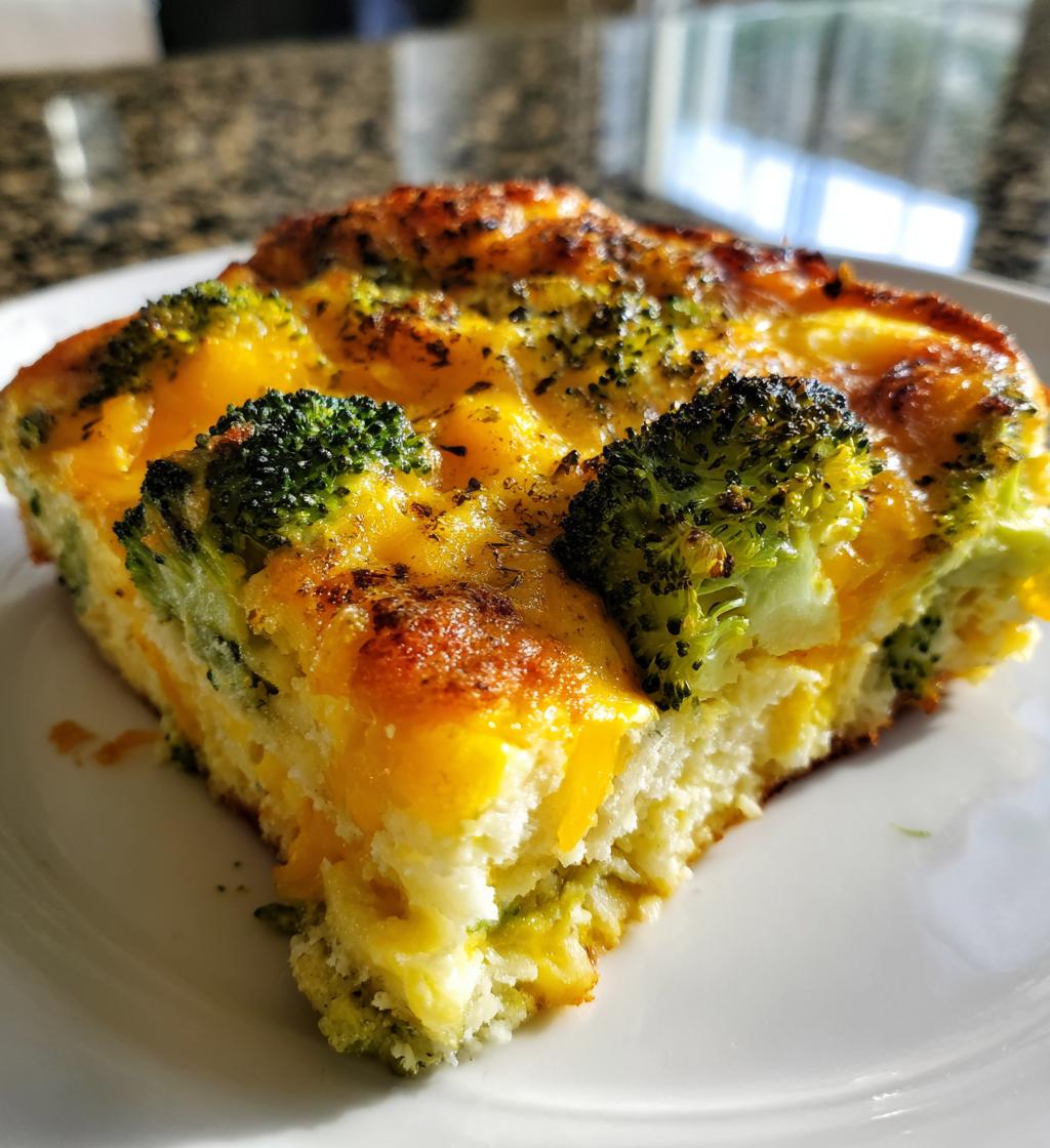 Broccoli Cheddar Egg Casserole