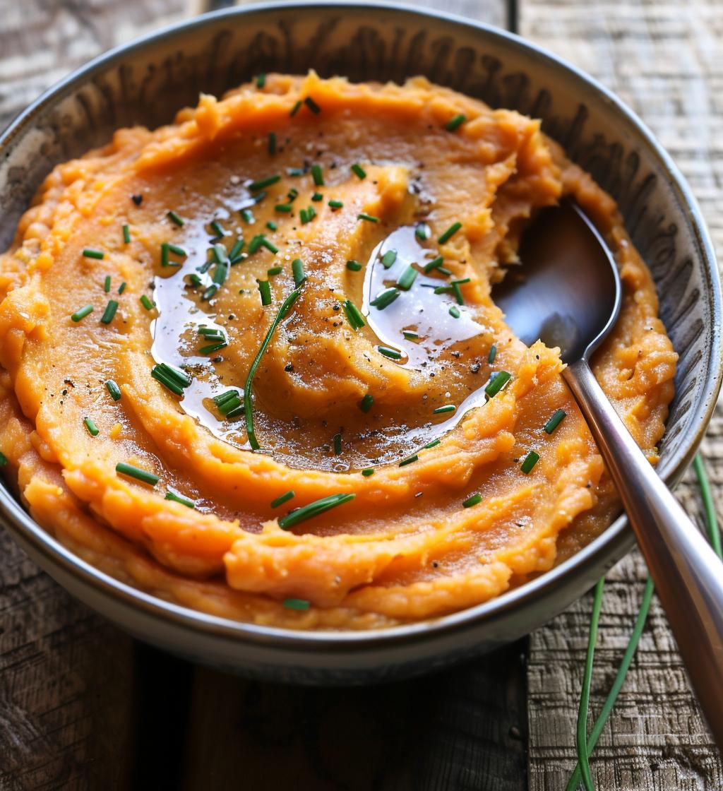 Brown Butter Mashed Sweet Potatoes
