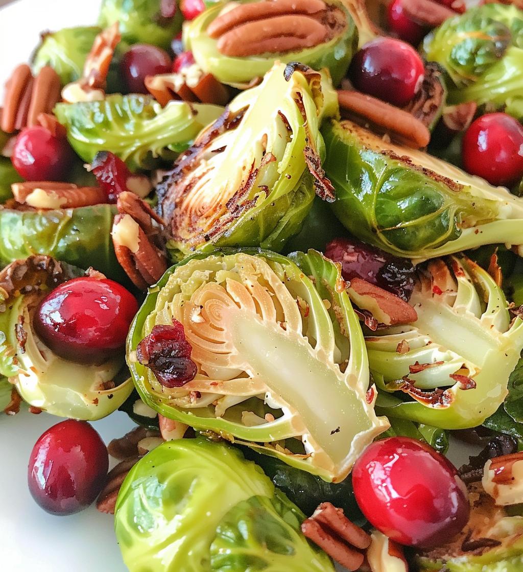 Brussels Sprouts with Cranberries & Pecans - detail 1