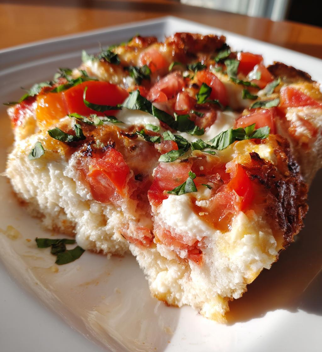 Caprese Breakfast Casserole (Tomato, Basil, Mozzarella) - detail 1