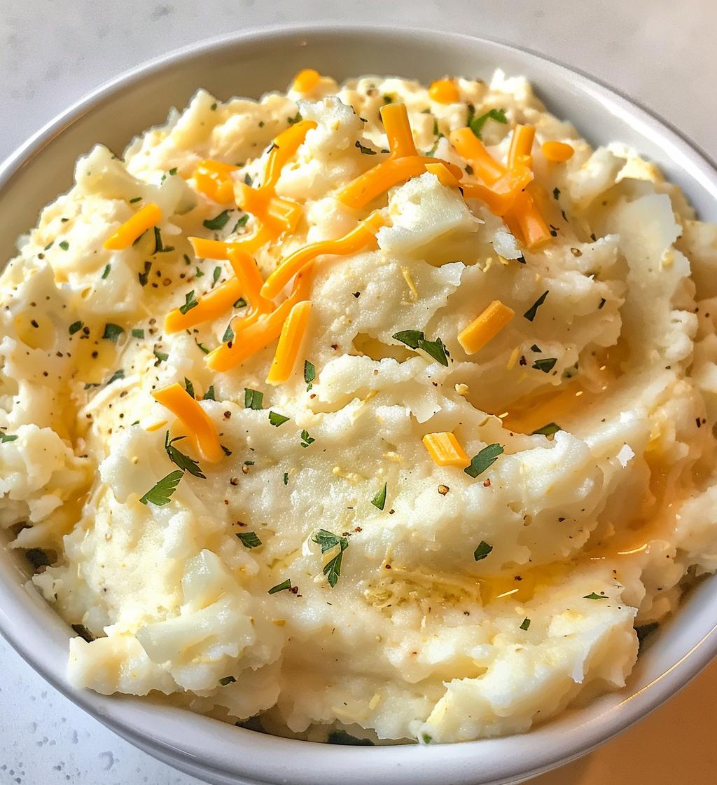 Cheddar Garlic Mashed Cauliflower - detail 1