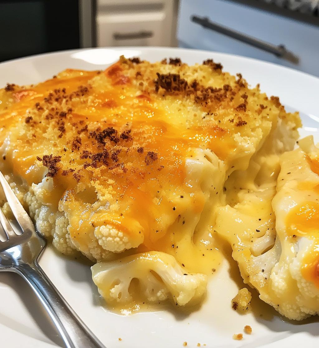 Cheesy Cauliflower Gratin