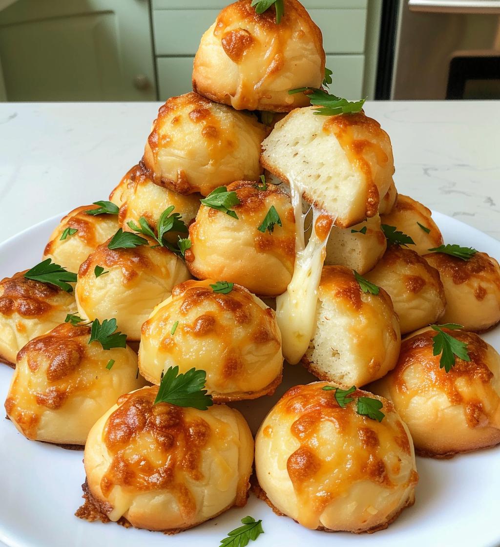 Cheesy Pull-Apart Christmas Tree Bread - detail 1