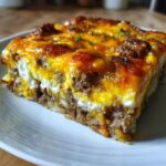 Cheesy Sausage & Egg Breakfast Casserole