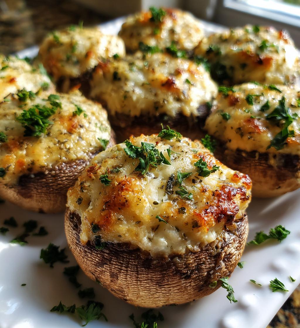 Cheesy Stuffed Mushrooms - detail 1