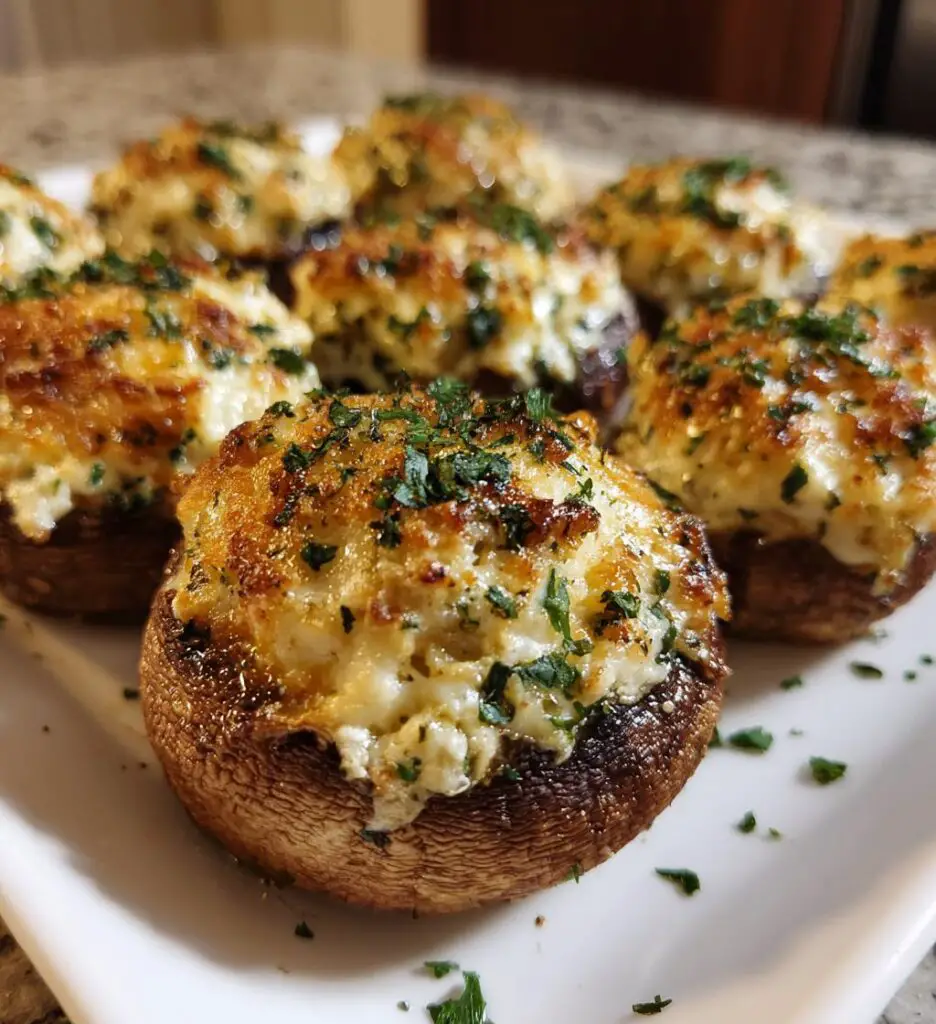 Cheesy Stuffed Mushrooms