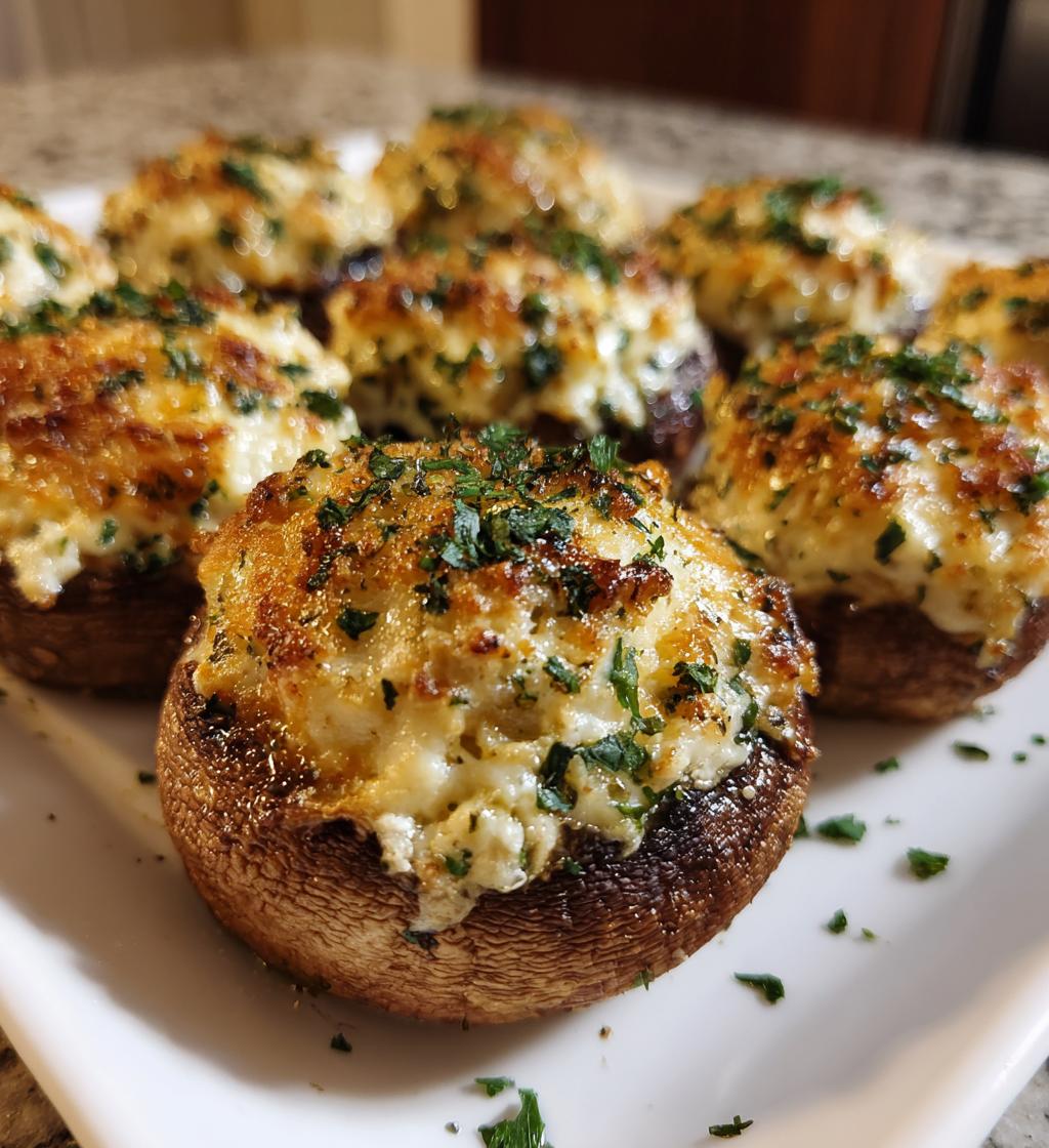Cheesy Stuffed Mushrooms
