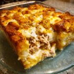 Chicken & Waffles Breakfast Bake