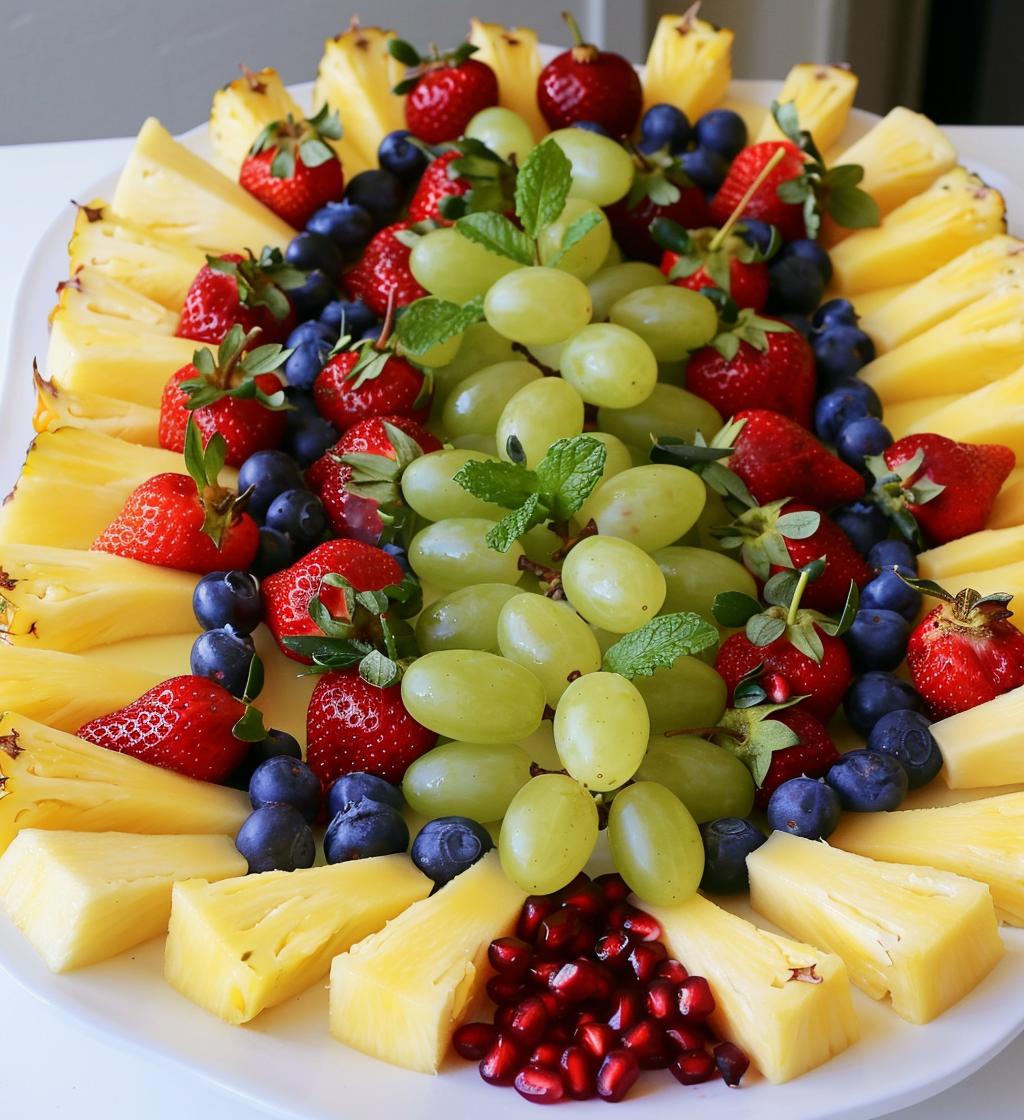 Christmas Tree Fruit Platter (healthy option) - detail 1