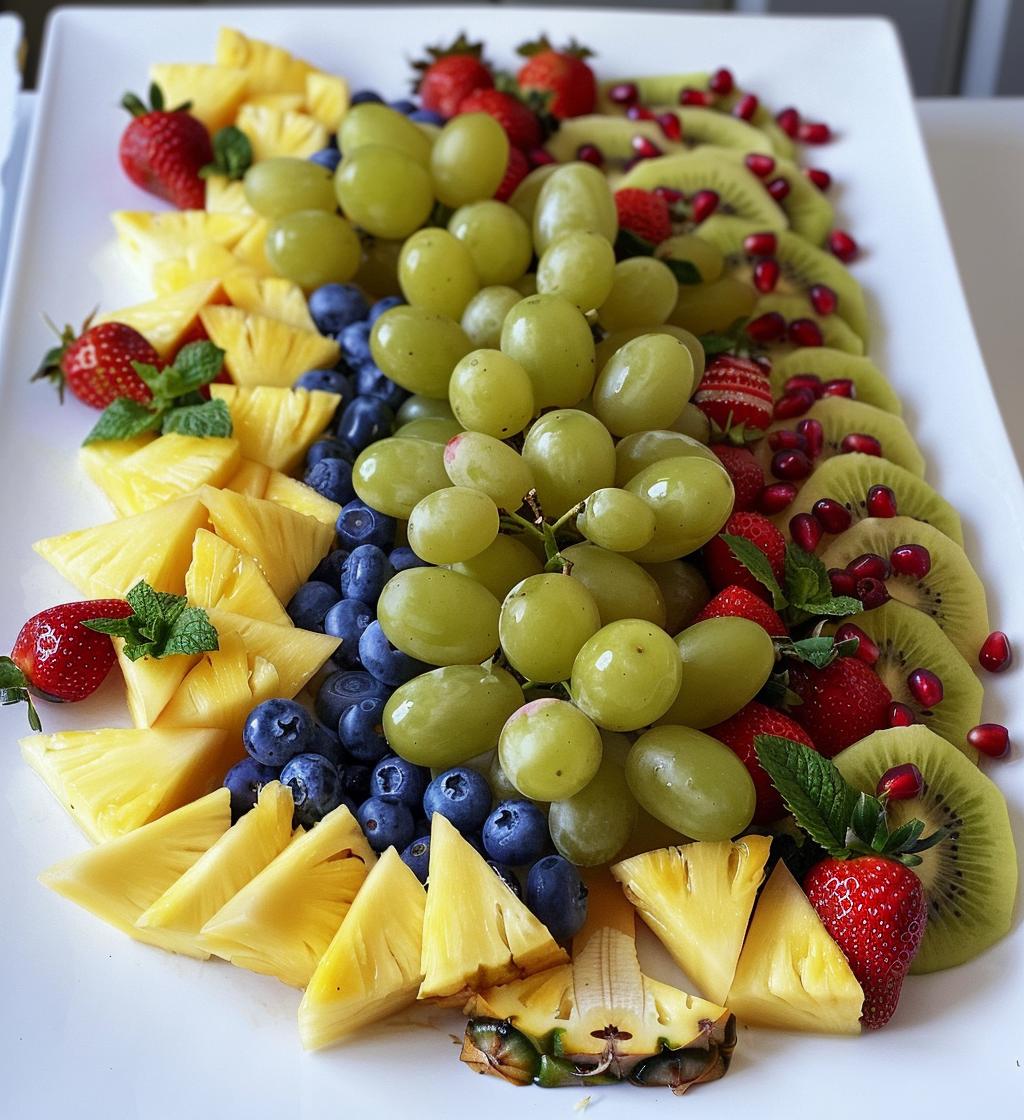 Christmas Tree Fruit Platter (healthy option)