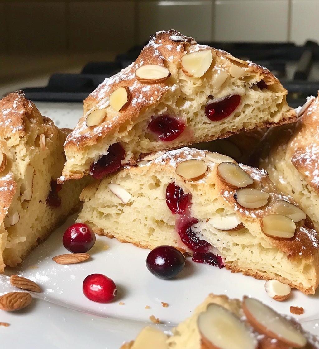 Cranberry Almond Scones - detail 1