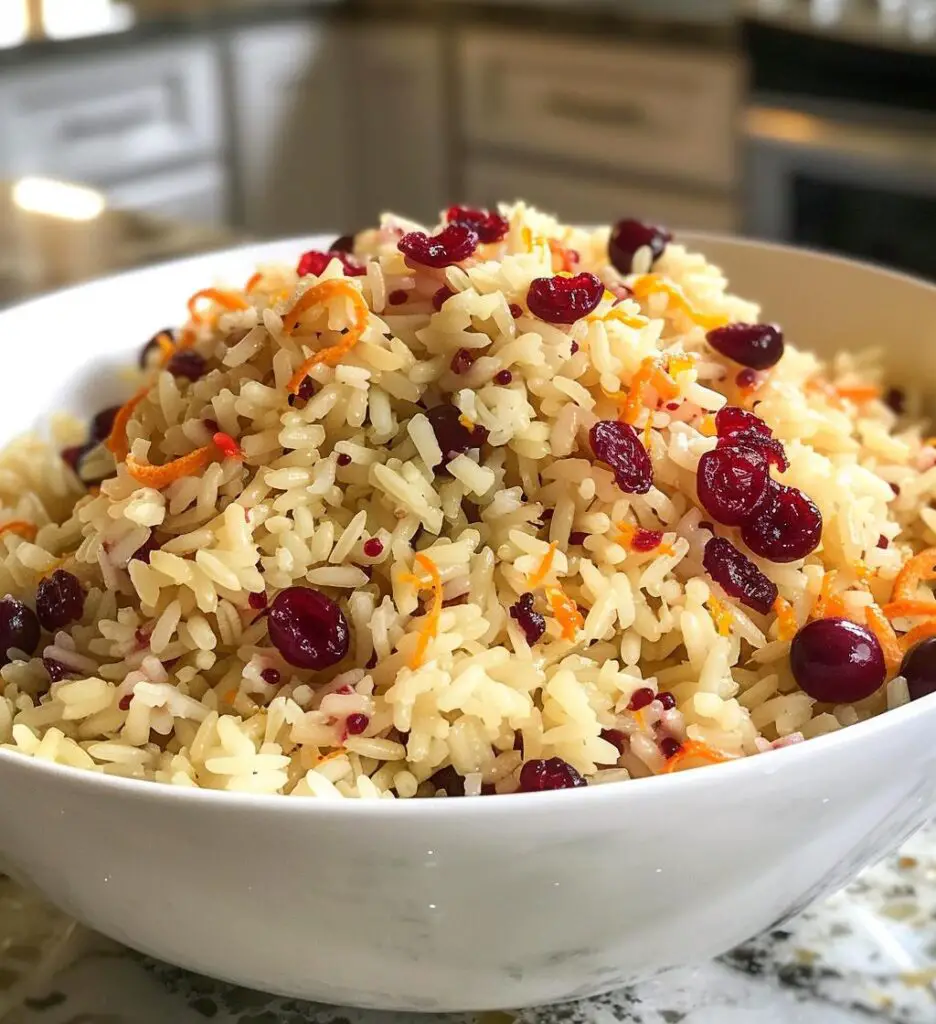 Cranberry Orange Rice Pilaf