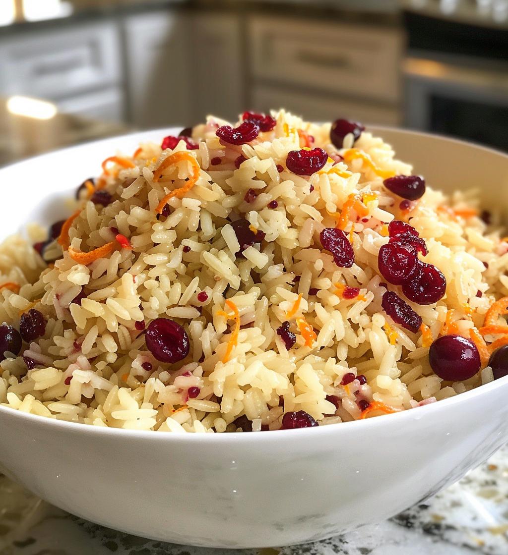 Cranberry Orange Rice Pilaf