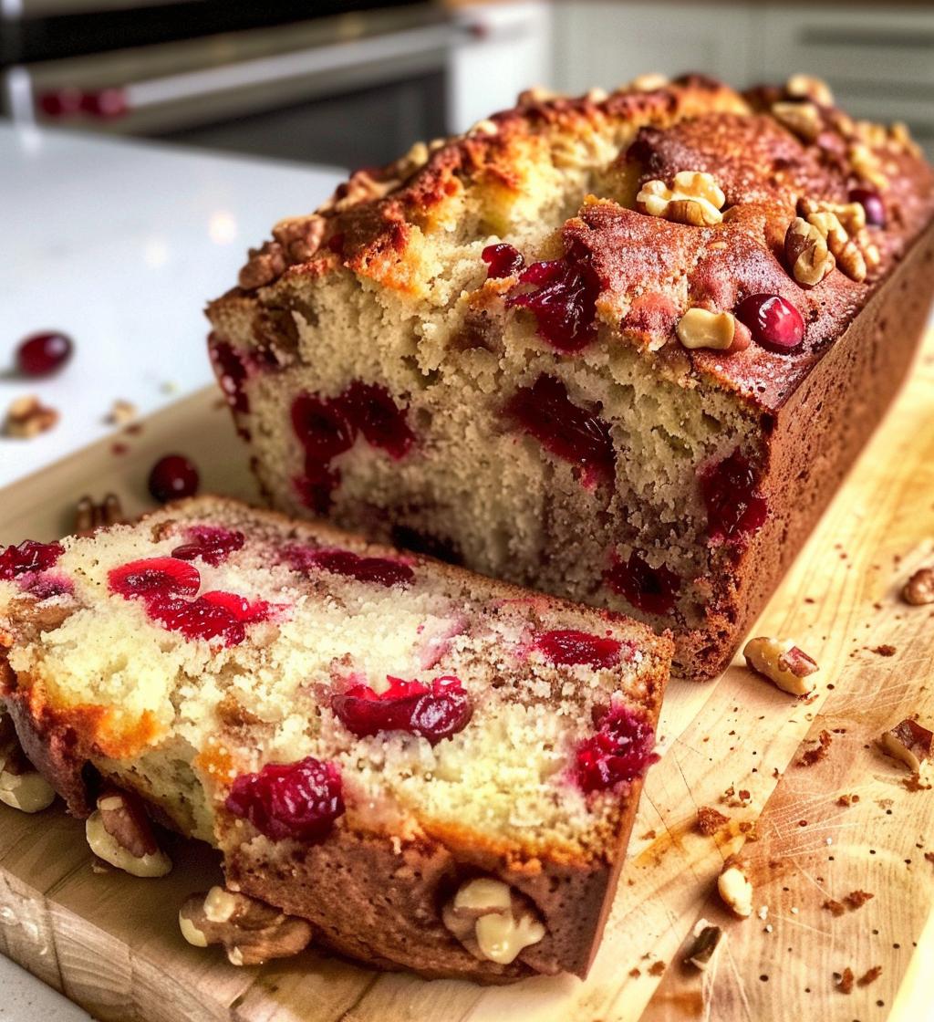 Cranberry Walnut Bread - detail 1