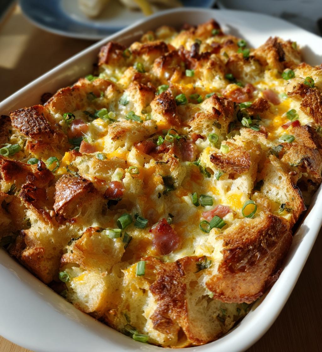 Croissant Breakfast Casserole